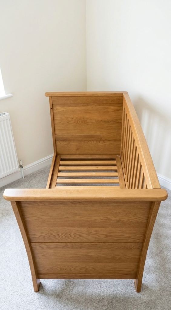 Mamas & Papas Ocean - Solid Oak Cot Bed - Birth to 4 years