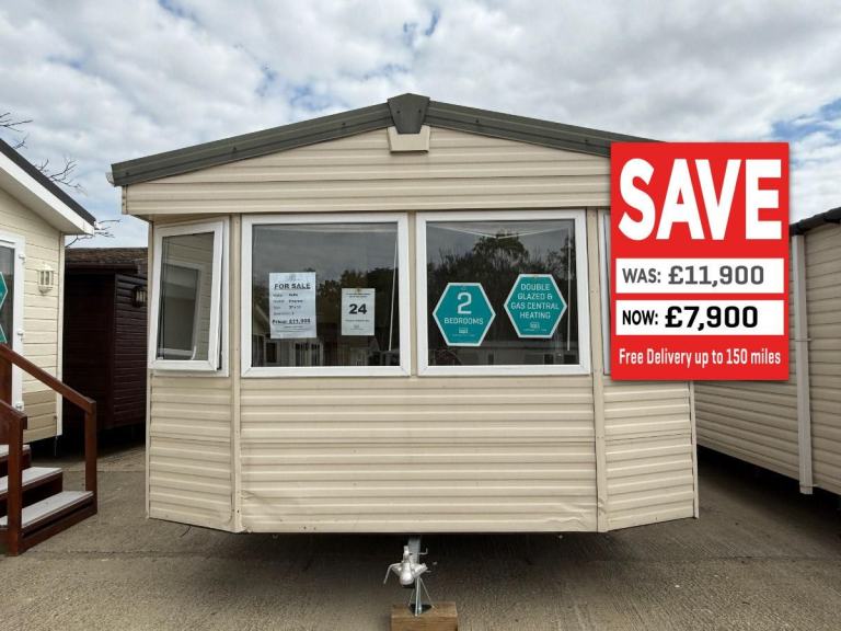 2 Bed Static Caravan - DG + CH - Offsite Sale / Private Land / Self Build