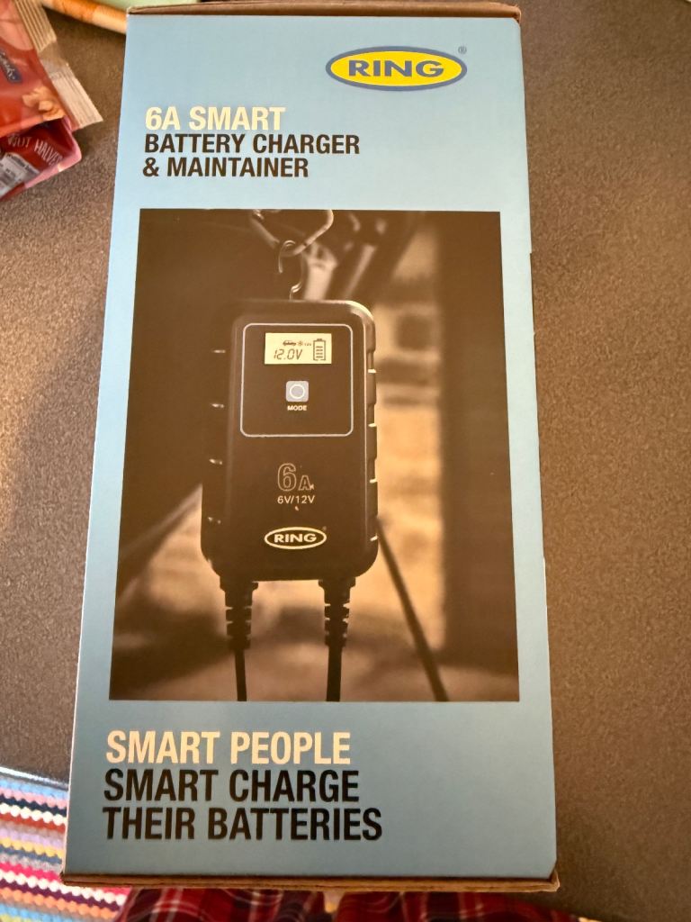 6A RING Smart Battery Charger&Maintainer Brand NEW, Unused