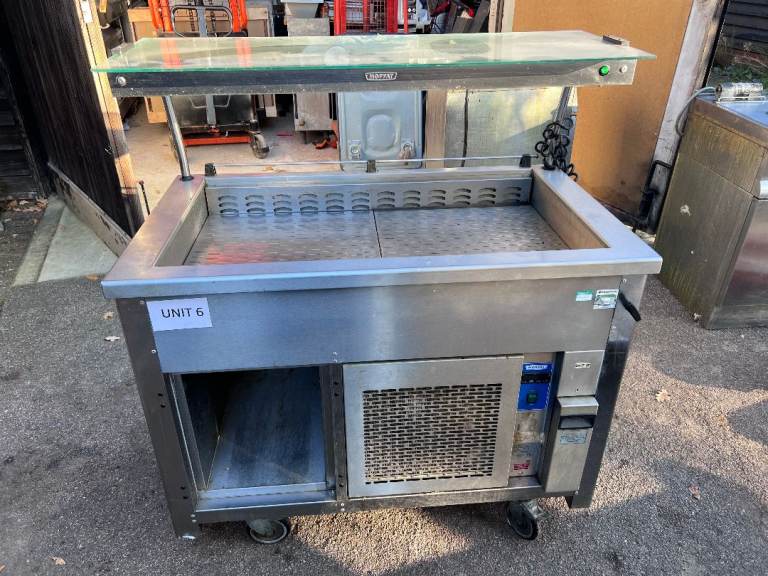 Stainless Steel Commercial COLD Food Display Unit SALAD BAR CATERING CAFE KEBAB RESTAURANT 