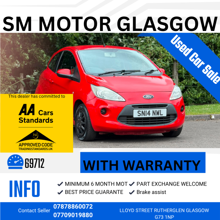 Ford, KA, Hatchback, 2014, Manual, 1242 (cc), 3 doors