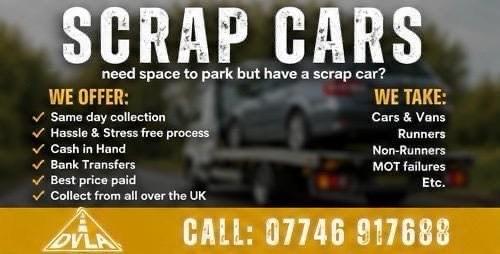 ♻️ SELL MY CAR - SCRAP MY CAR - REMOVE MY CAR - BEST PRICES PAID💲 - SELL MY VAN BIKE ♻️