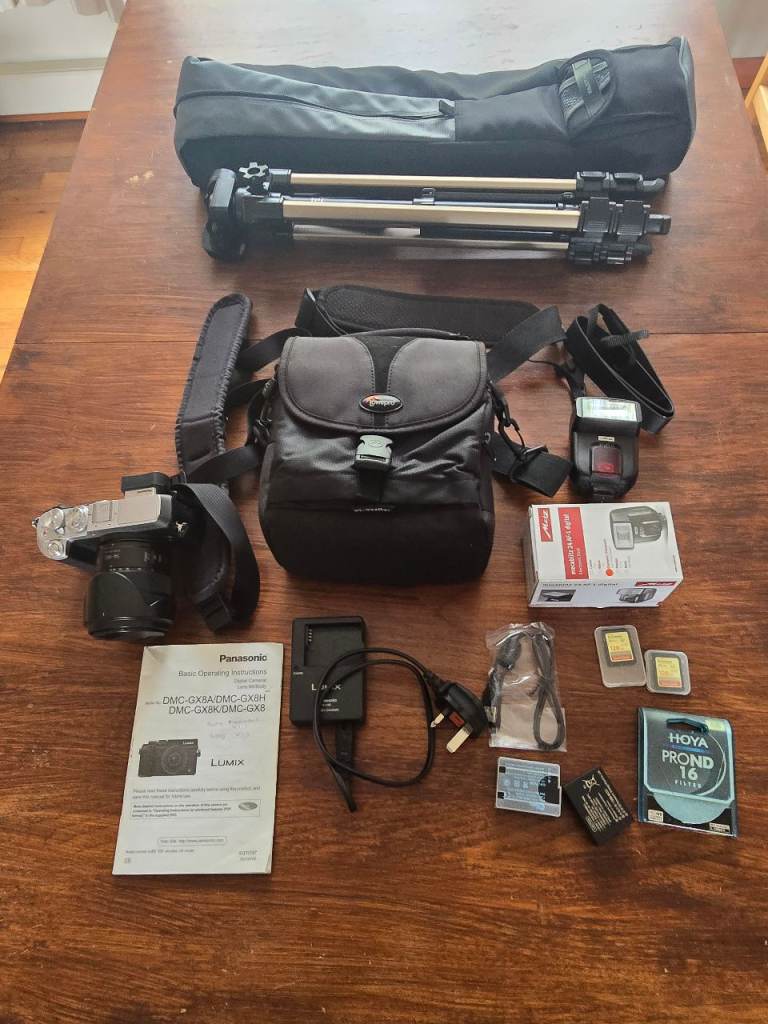 Panasonic DMC-GX8 with accessories
