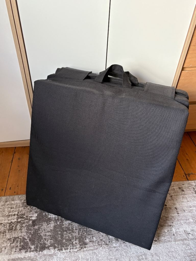 image for COLLECTION ONLY BS4 Black foldable futon