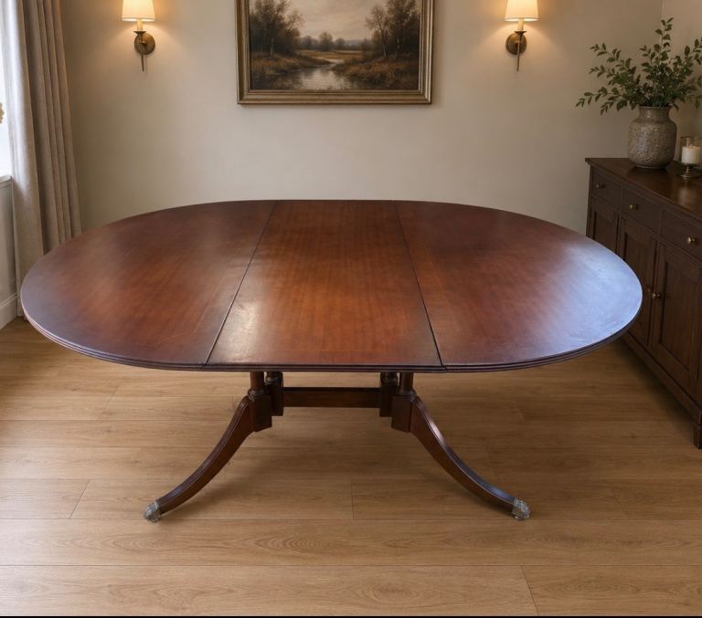 Mahogany Extending Dining Table – Good Condition