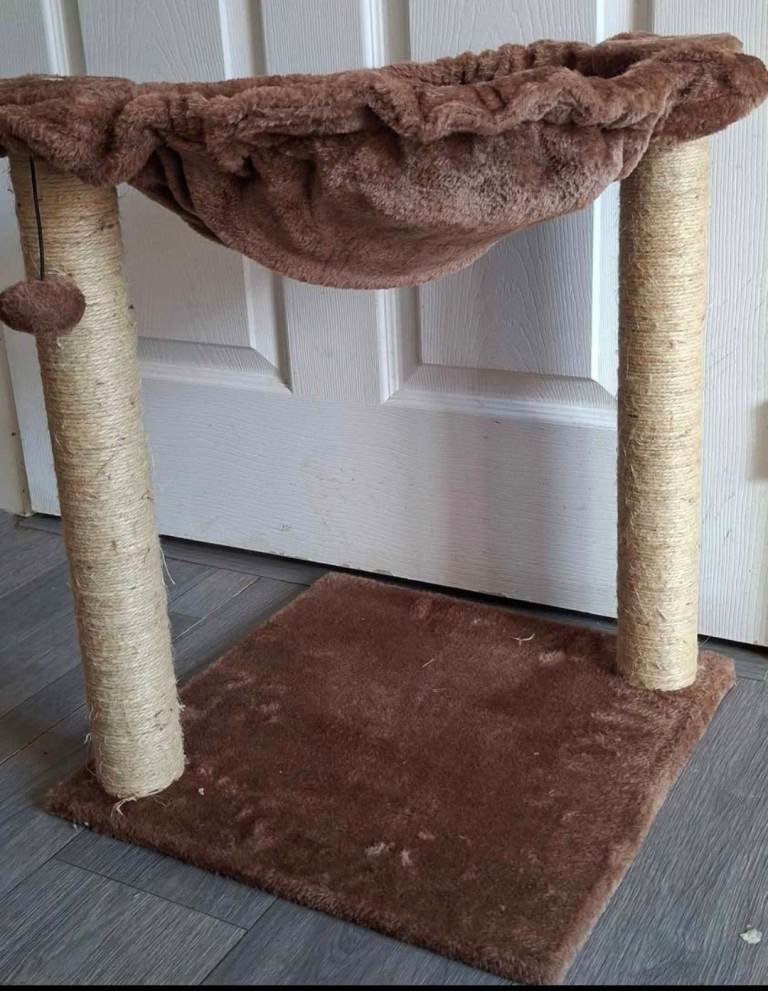 Cat scratcher with hammock 