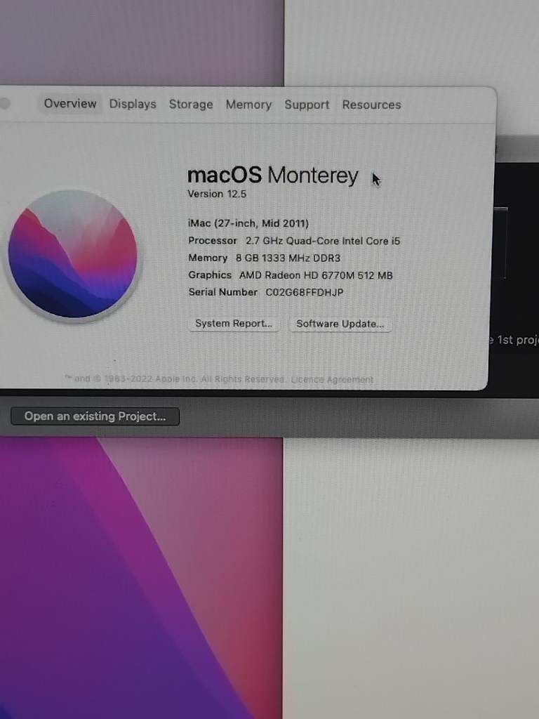 Apple imac 2011 amazing condition 