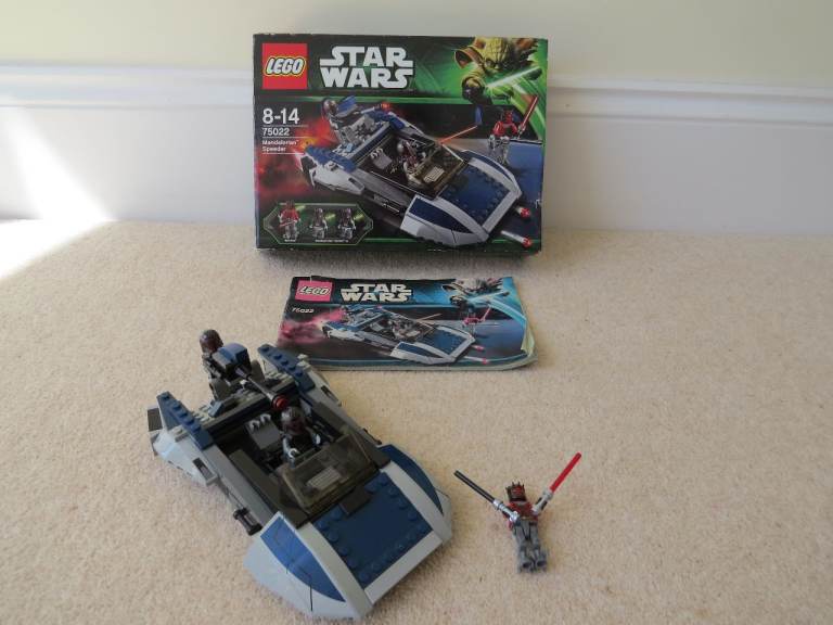 Share LEGO 75022 STAR WARS MANDALORIAN SPEEDER + MANUAL + BOX