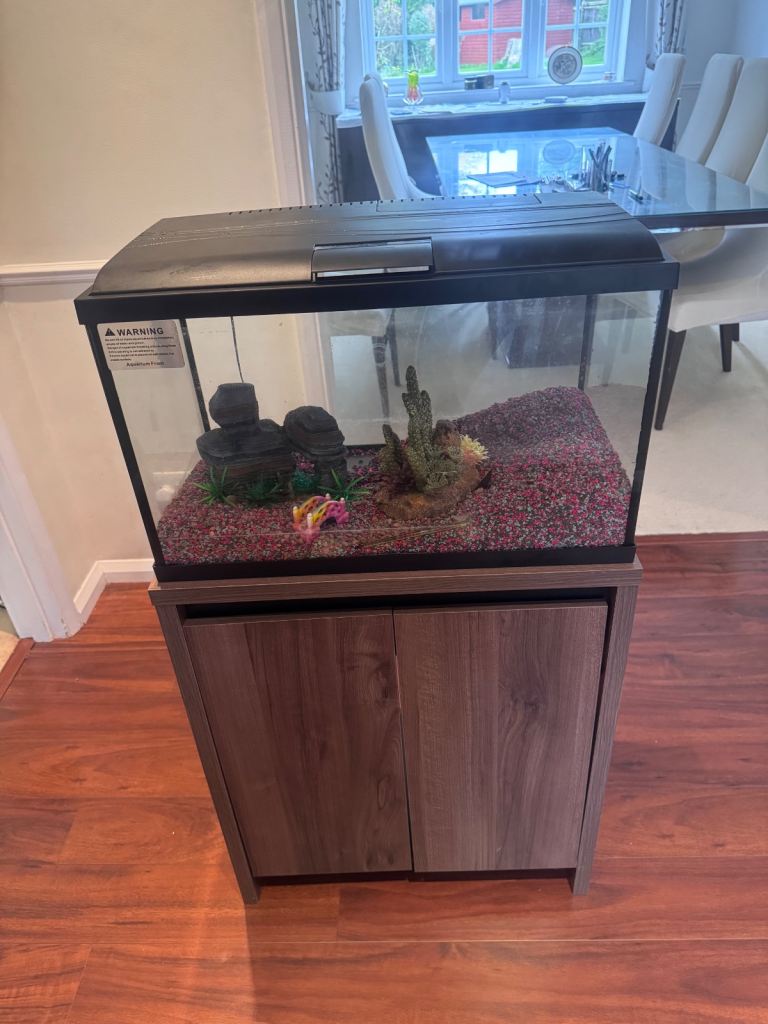 Fish tank and cabinet stand 