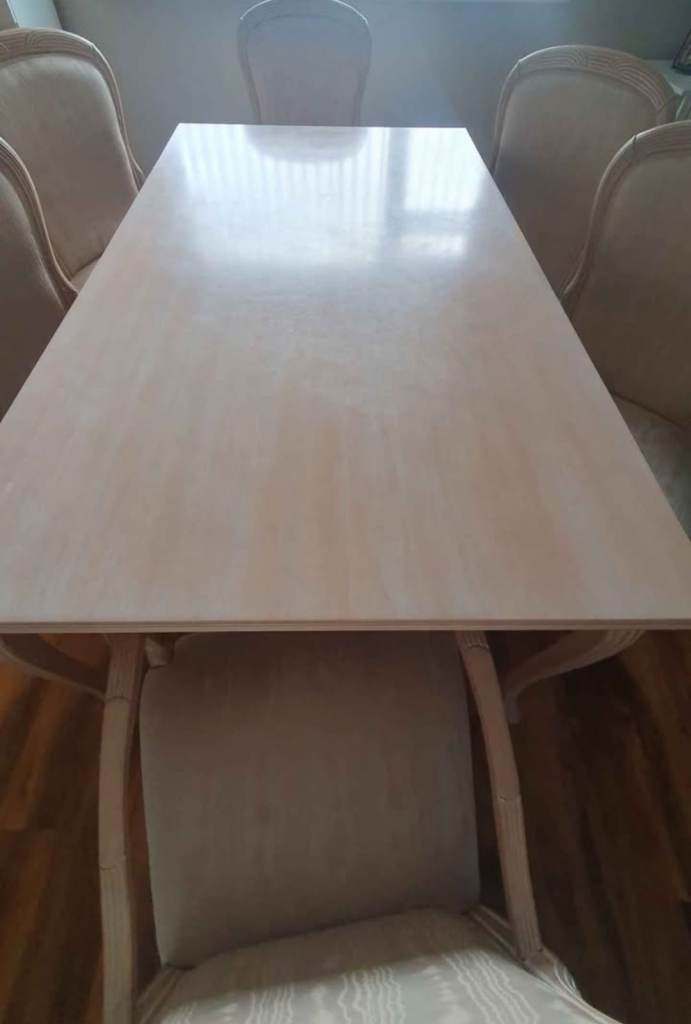 image for Laura Ashley Solid Wood Dining Table Shabby Chic Style