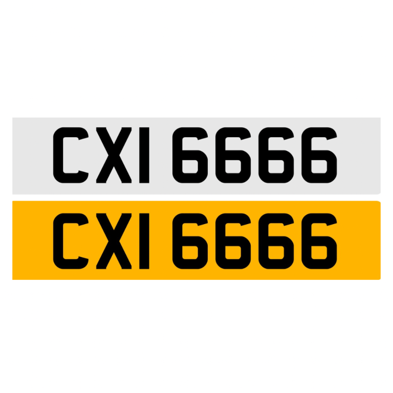 CXI6666 Belfast Dateless Registration Cherished Number Plate