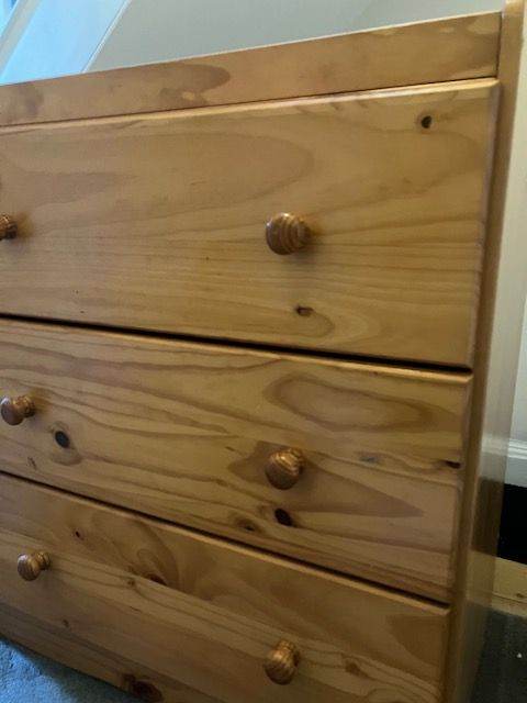 Changing Table and Drawers (wooden, Mothercare)