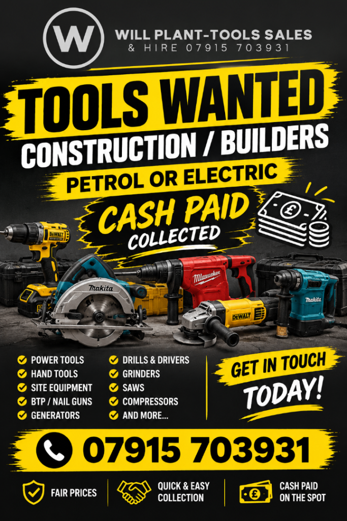 Power Tools Wanted for Construction & Builders – Cash Paid