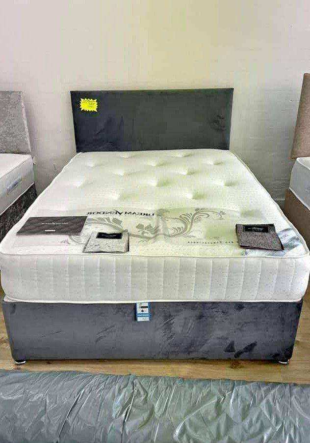 🚛📢SAME DAY DELIVERY 4ft Small Double Divan Bed Base Wi Mattress BrandNew Cash On Delivery OrderNow
