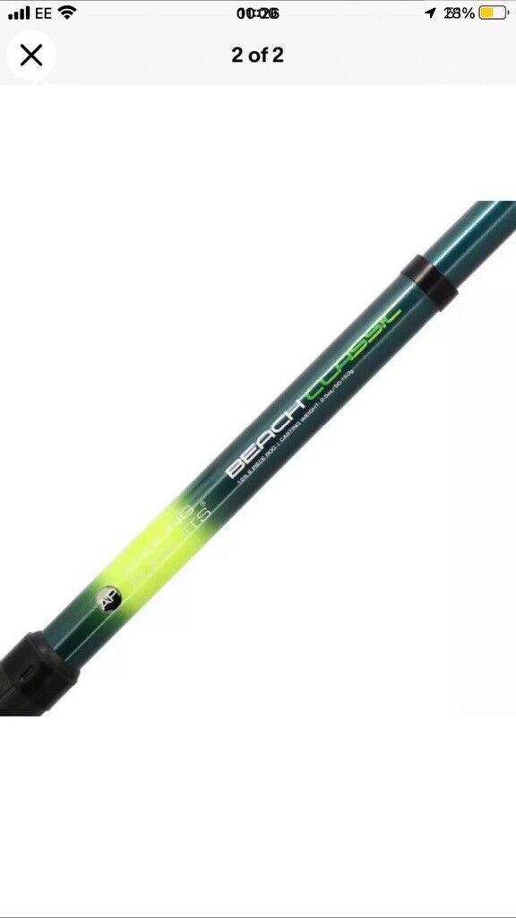 Brand new Angling pursuits 12 foot telescopic beach caster fishing rod 