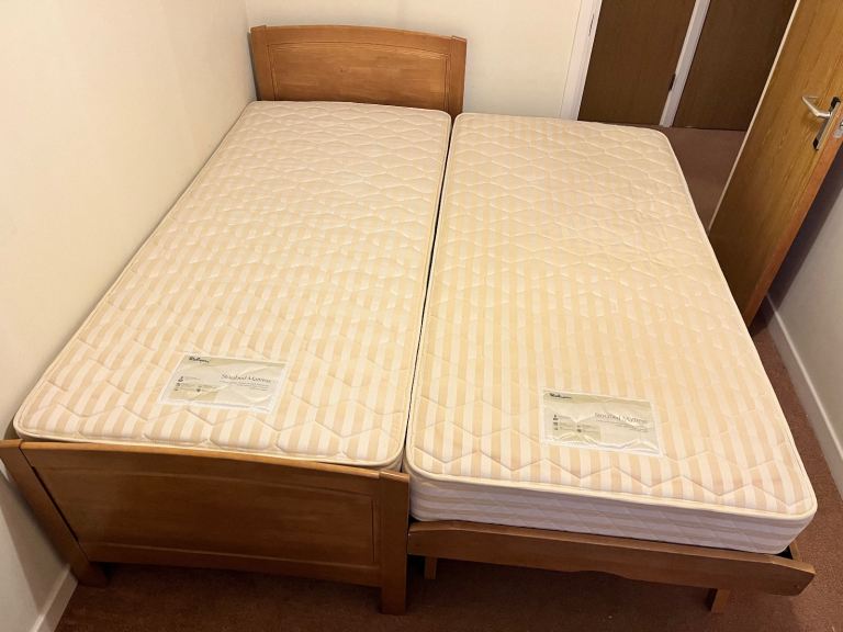 Guest bed Relyon with mattresses 