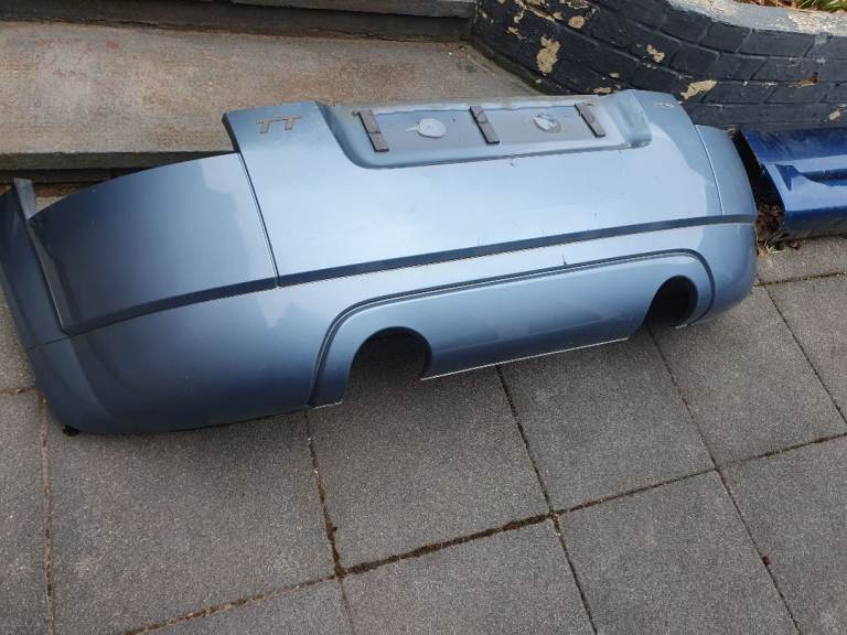 Audi TT Mk1 98-06. Rear Bumper. Glacier Blue LZ7K 