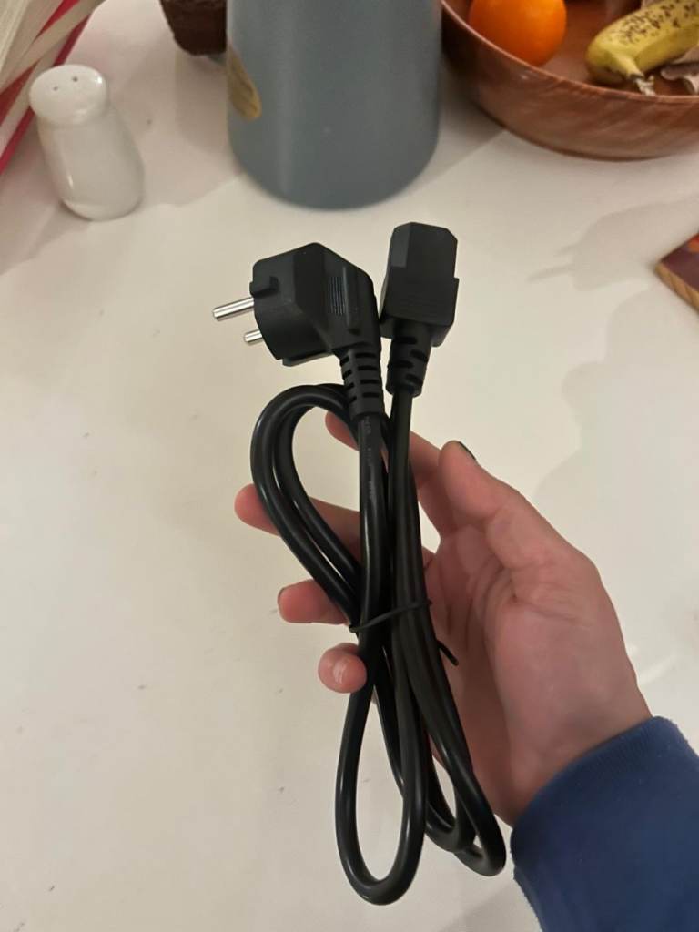 EU Power Cable (2-Pin Plug) – Brand New / Unused
