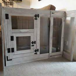 Bingo Paw dog gate with cat door