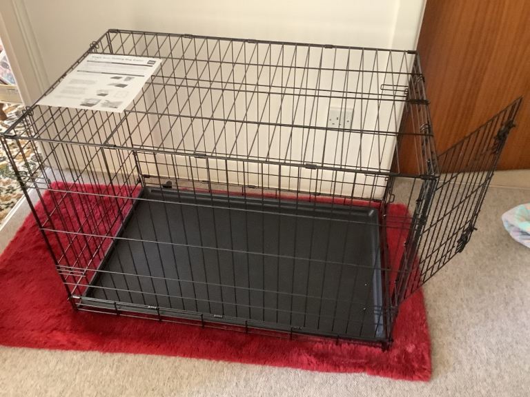 Dog crate.