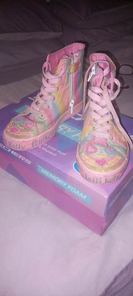 Girls lelli kelly high top trainers 