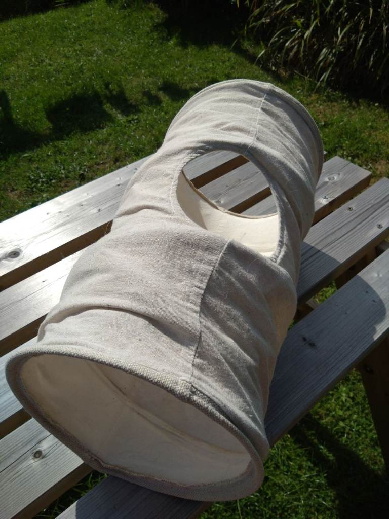 Cat things - scratch pole, tunnel, crate, silo feeder, 30l wood pellet litter