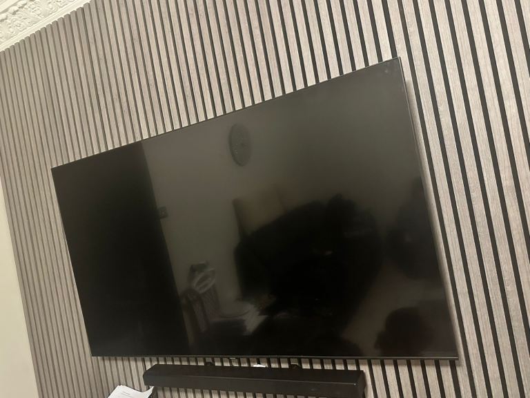 65” Samsung qled with sound bar 