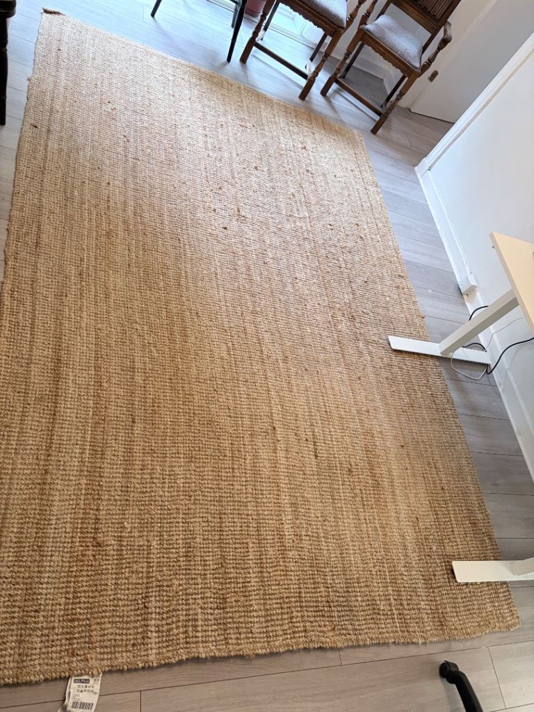 *GONE pending collection* IKEA Lohals Jute Rug 200x300cm – Good Condition