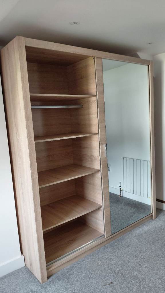 Large double mirrored wardrobe 