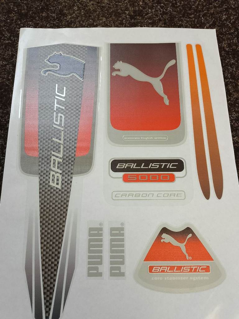 Ballistic Cricket Bat Stickers - 2026 Season