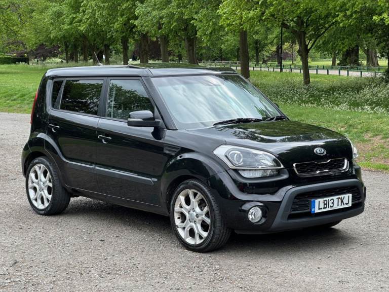 KIA SOUL SHAKER 1.6 CRDI DIESEL LOW MILEAGE 82,000 ONLY BLACK 5DR MANUAL SUNROOF LONG MOT HISTORY