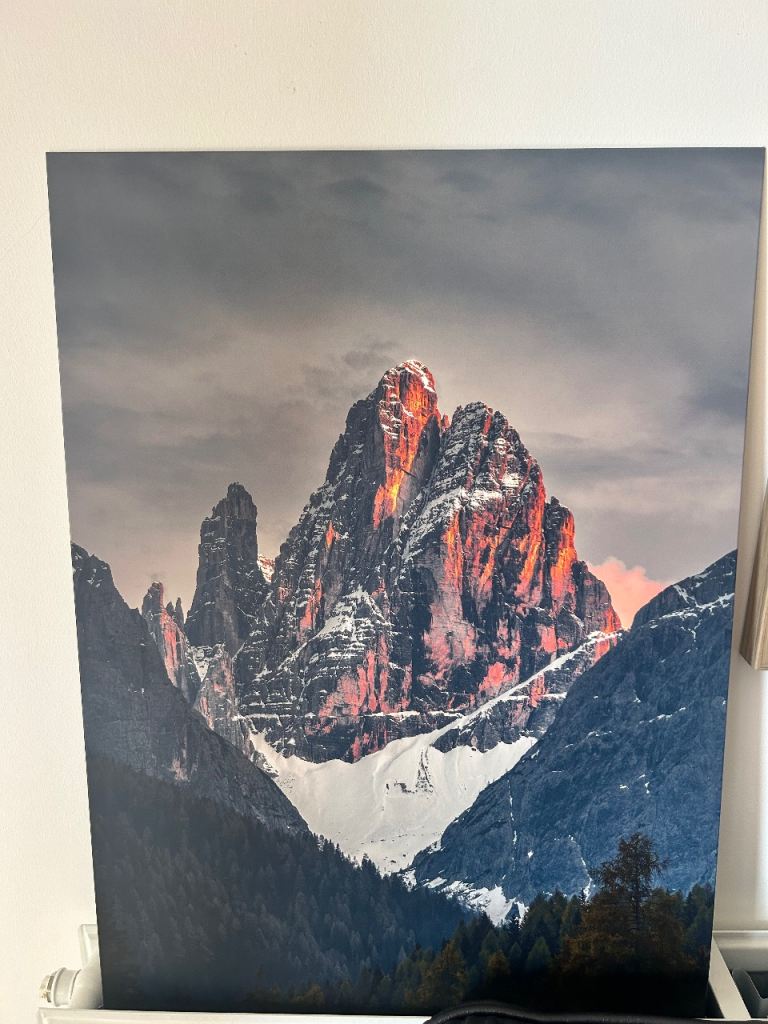 Large Dolomites Displate Metal Poster - NEW