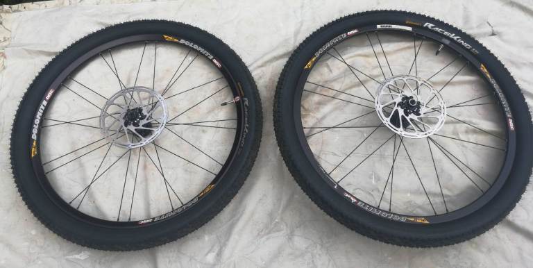 Rolf Dolomite 26 inch wheelset + tyres + discs + skewers