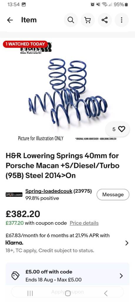 Porsche macan H&R Springs 