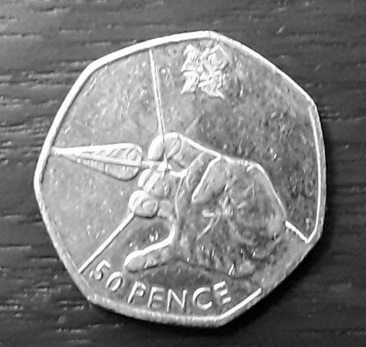 Rare and sought after 50p coins.