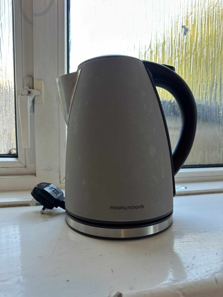 Silver Morphy Richards kettle