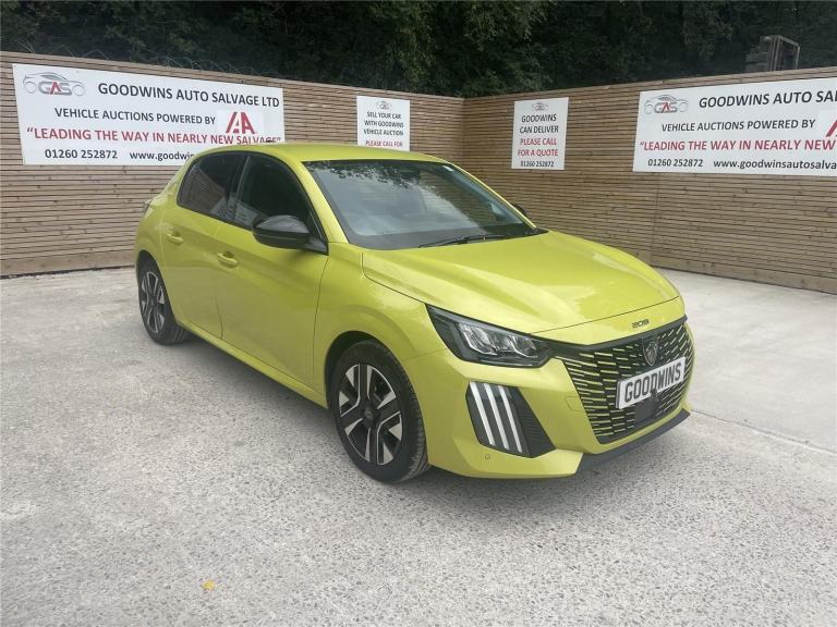 2026 PEUGEOT 208 ALLURE 1.2T ACCIDENT DAMAGED REPAIRABLE SALVAGE 