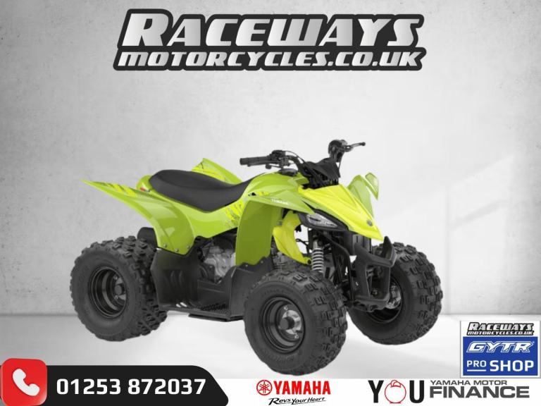 YAMAHA YFZ50 2026 ACID GREEN BARND NEW KIDS QUADBIKE 49CC