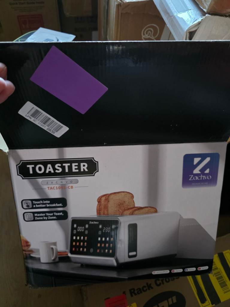 4-Slice Touchscreen Toaster Digital Countdown Timer 6 Browning Levels – Stainless Steel