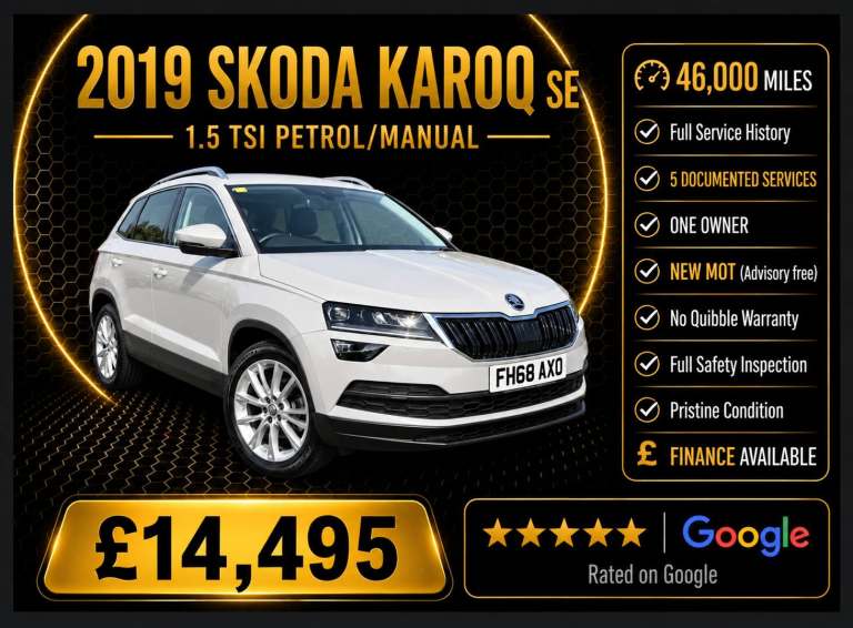2019 Skoda Karoq 1.5 TSI SE L 5dr ESTATE Petrol Manual
