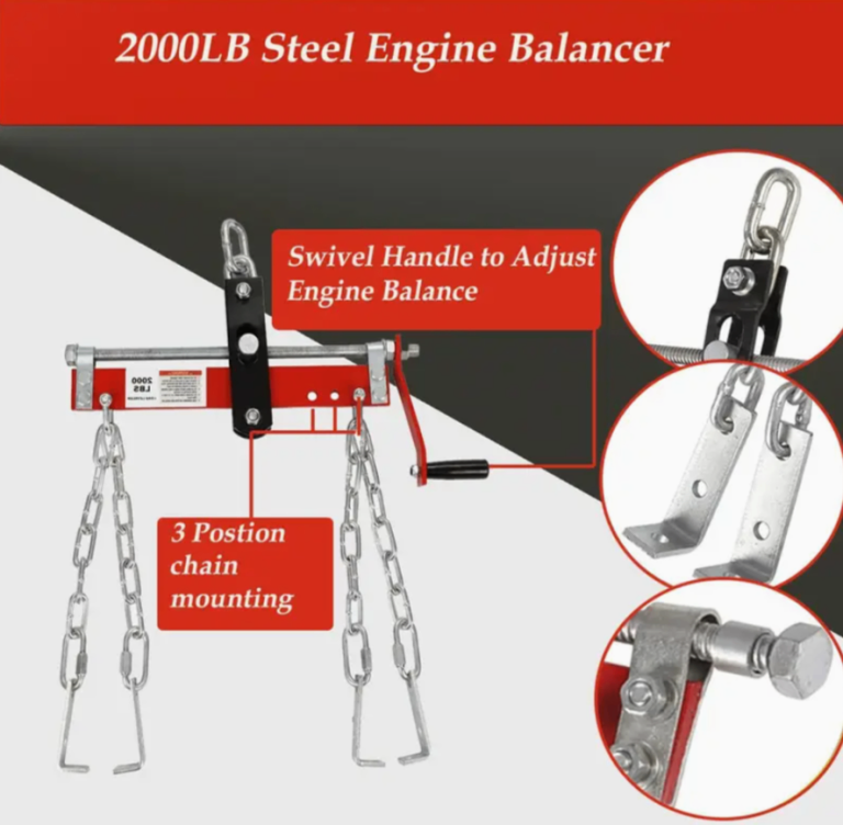 Engine Leveler Balancer 900kg Load Shop Crane Hoist Chain Lift Loading ...