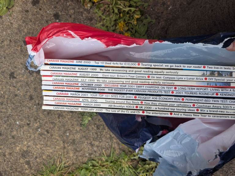 Old caravan magazines