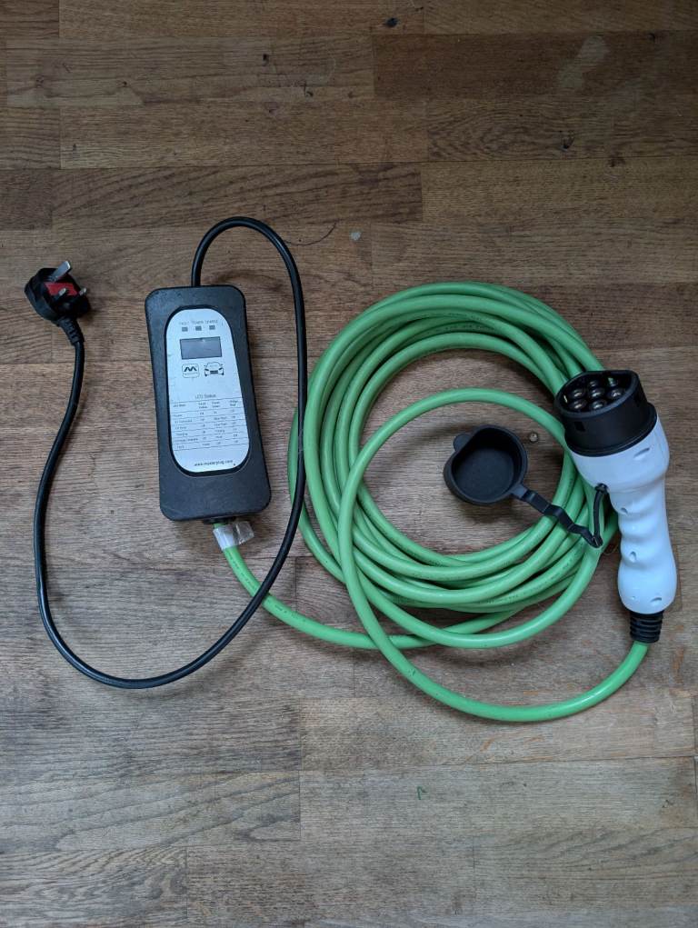 Type 2 Socket 10A Mains Electric Vehicle Charging Cable - 10m