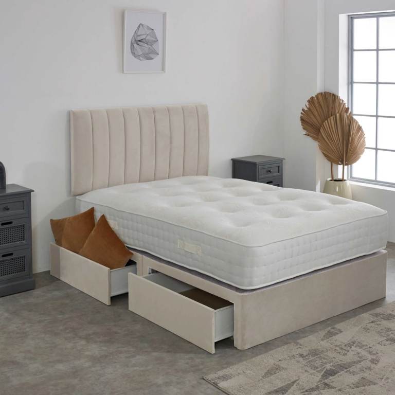 🛏️ Super Discount 😍 Divan 5ft King size bed base + Mattress 🚛 20% Off