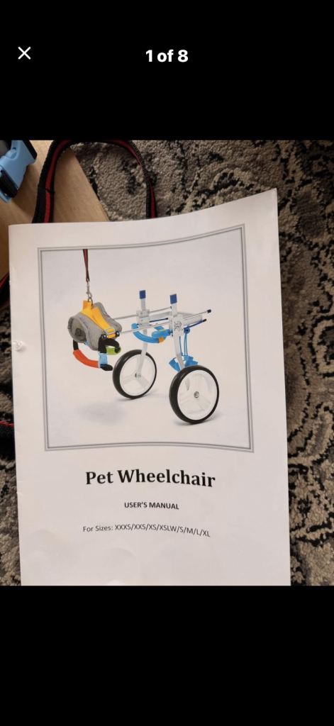 Pet wheelchair 