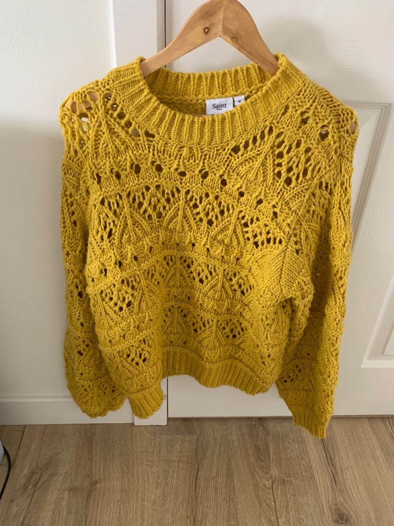 Saint+Sophie Yellow Knitted Jumper – Good Condition