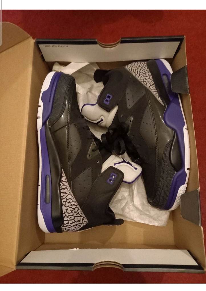 Jordan Son of Mars Black Grape Trainers – UK 7.5, Brand New