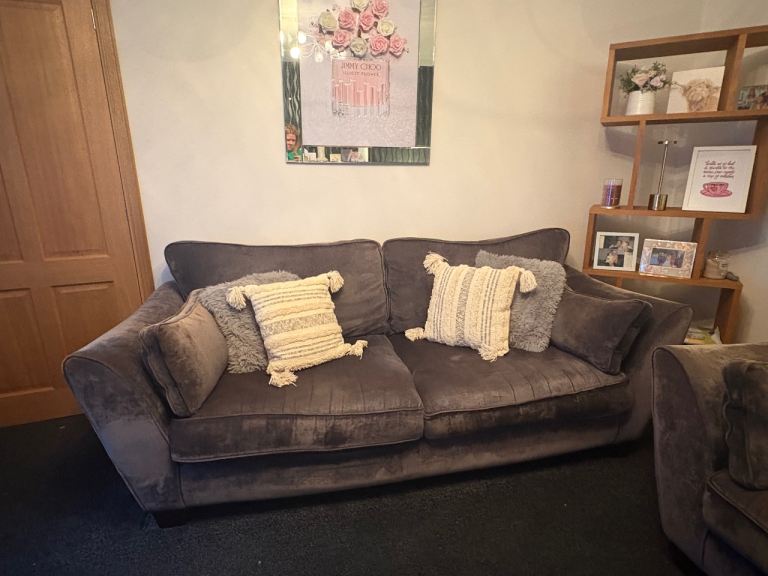 3 + grey sofa