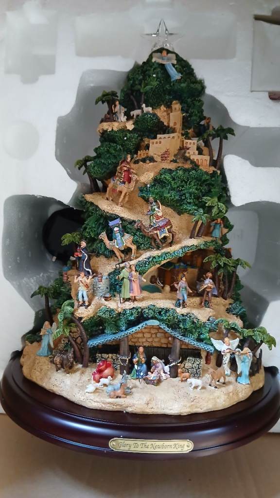 Glory to the Newborn King Nativity Tree Decoration Thomas Kinkade