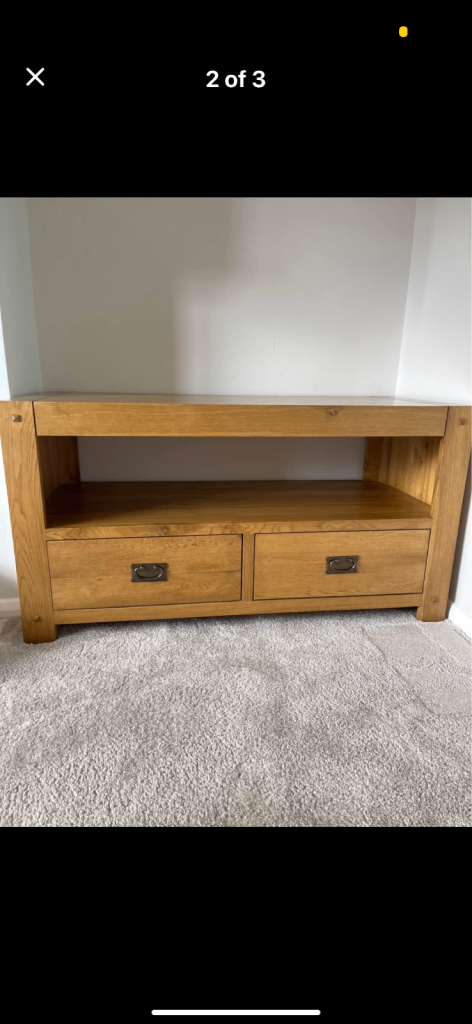 Oak furniture land tv unit 